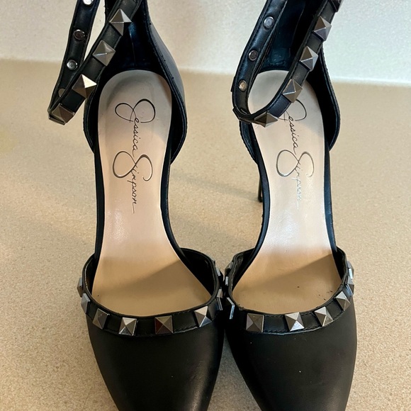 Jessica Simpson Black Studded Heels - Picture 7 of 7